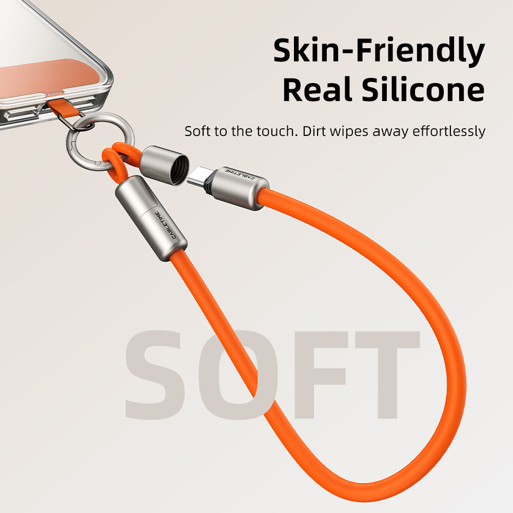 CABLETIME 60W USB-C Wrist-Lanyard Charging Cable, 480Mbps – product view 10 | CU46G