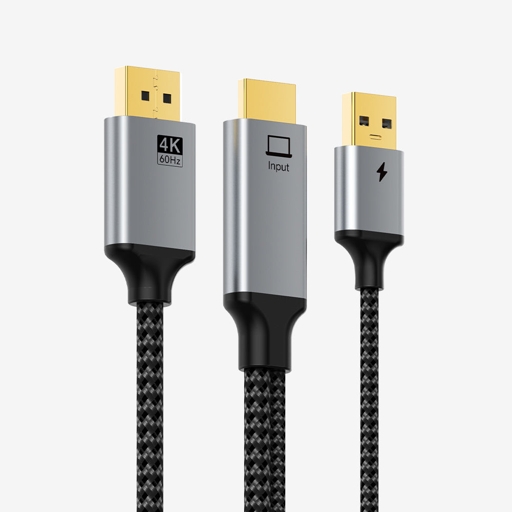 CABLETIME active HDMI to DisplayPort 4K 60Hz cable CT-HMDM4K-AG2