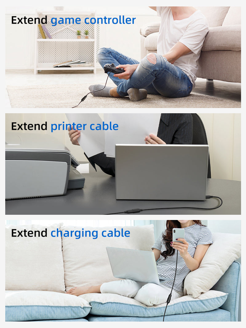 CABLETIME CA11 USB extension connector detail