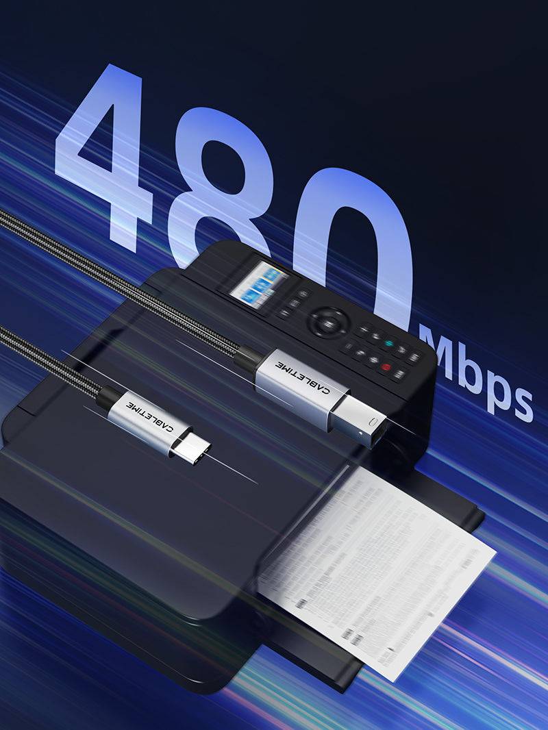 CABLETIME CA16 USB-C to USB-B connector identification