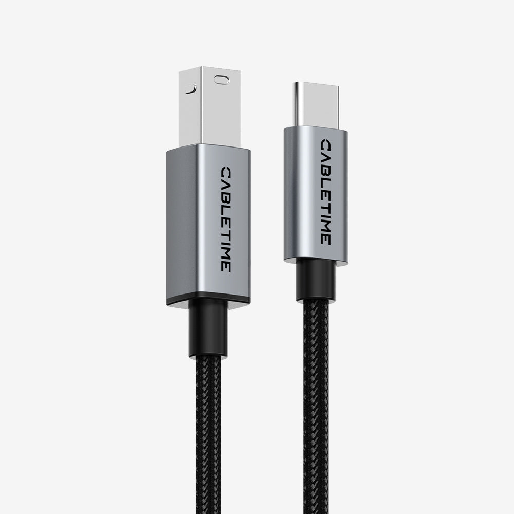 CABLETIME CA16 USB-C to USB-B printer and MIDI cable