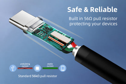 CABLETIME CA42 USB-A to USB-C durable cable feature