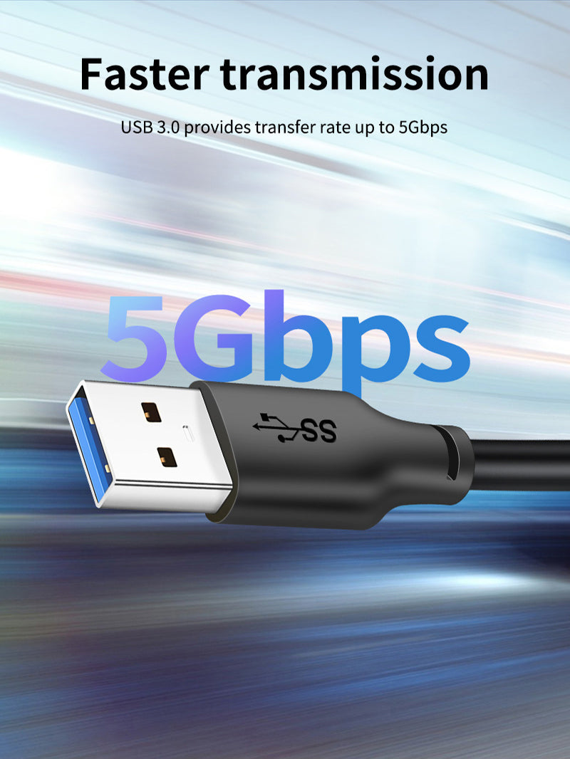 CABLETIME CA42 USB-A to USB-C cable connector view