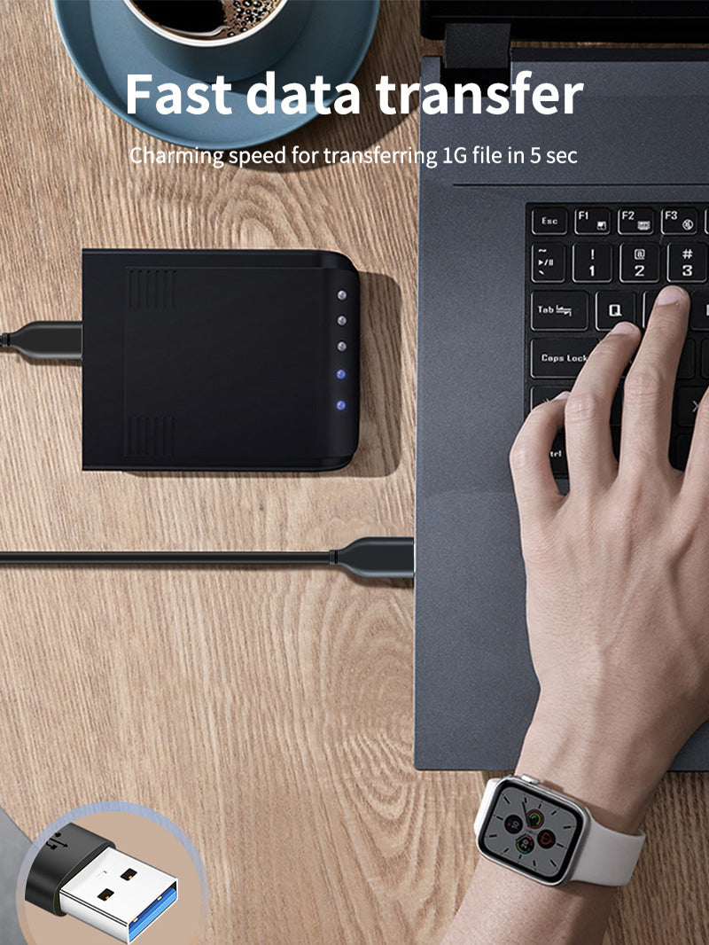 CABLETIME CA42 USB-A to USB-C compatibility and charging feature