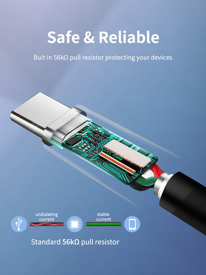 CABLETIME CA42 USB-A to USB-C cable construction