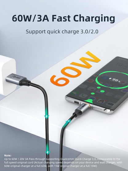 CABLETIME CA60 60W 3A fast charging feature