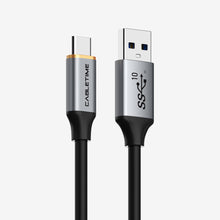 CABLETIME CA60 USB-A to USB-C 10Gbps 60W cable