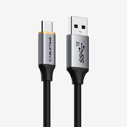 CABLETIME CA60 USB-A to USB-C 10Gbps 60W cable