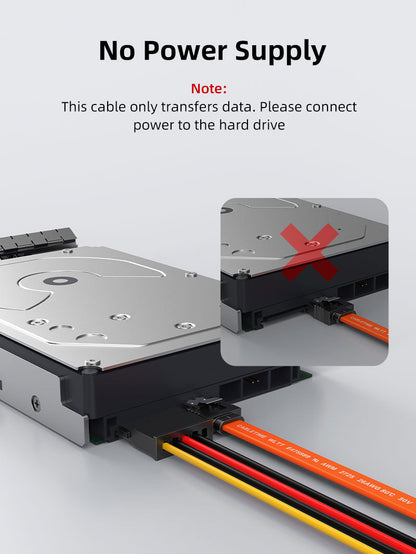 CABLETIME CAS1E SATA cable flexible PVC and shielding