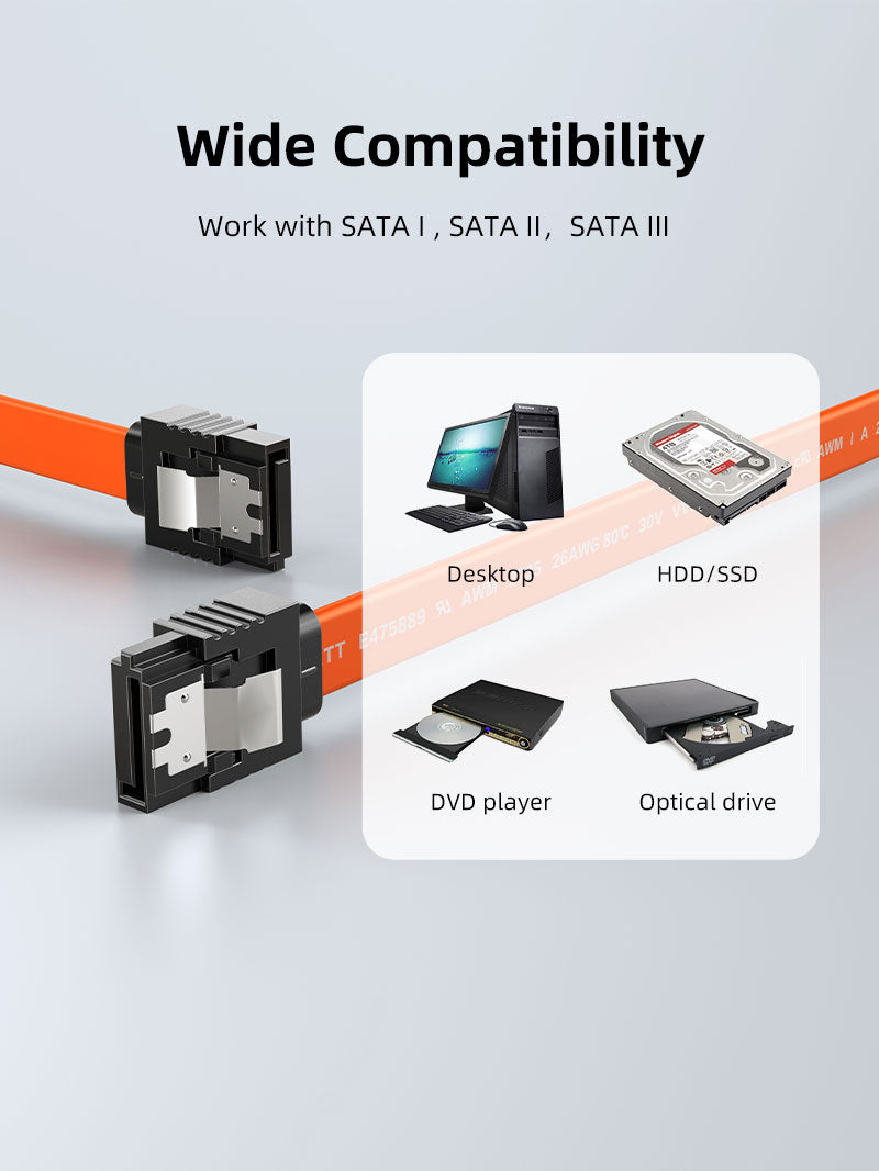 CABLETIME CAS2E straight SATA cable installation use