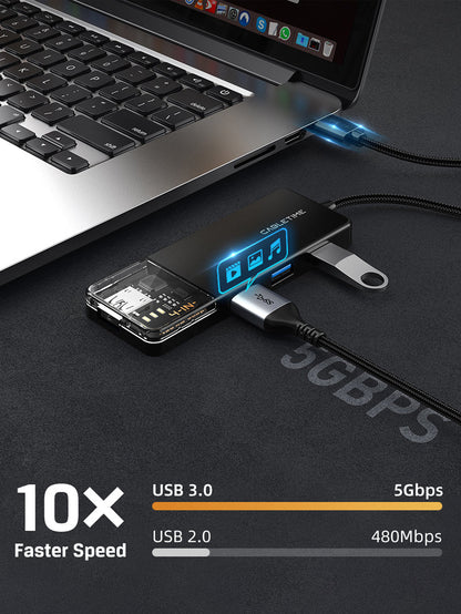 CABLETIME 5gbps 4 port usb 3.0 data hub | CB01B/CB02B