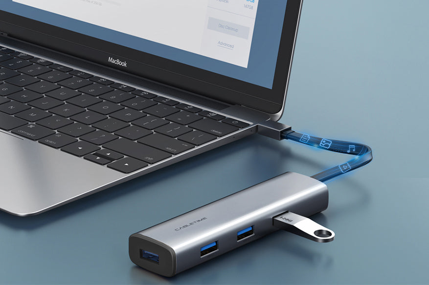CABLETIME 4 In 1 USB 3.0 Type C Multiport Adapter | CB21G