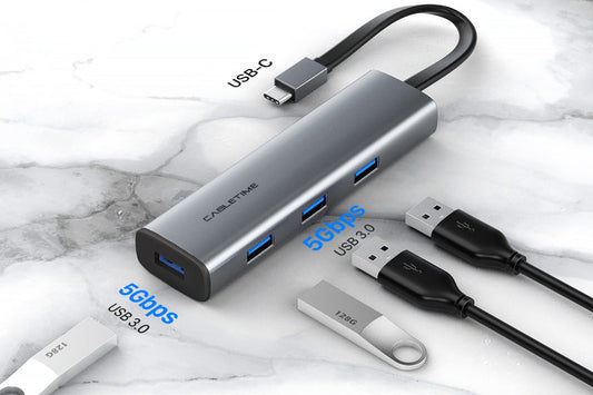 CABLETIME 4 In 1 USB 3.0 Type C hub | CB21G