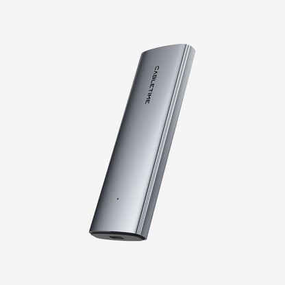 CABLETIME Dual-Protocol USB-C NVMe and SATA M.2 SSD Enclosure, 10Gbps product image | CB32G