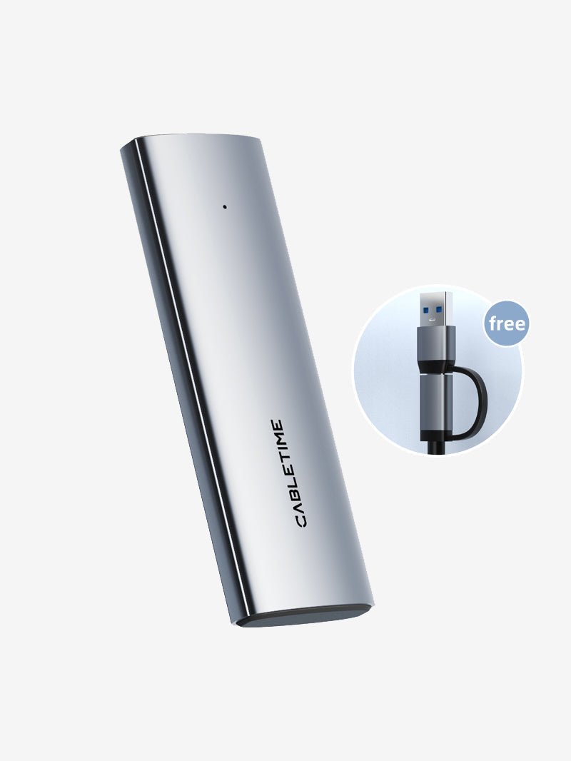 CABLETIME USB 3.1 Type-C To NVME M.2 SSD PCIE Enclosure | CB32G