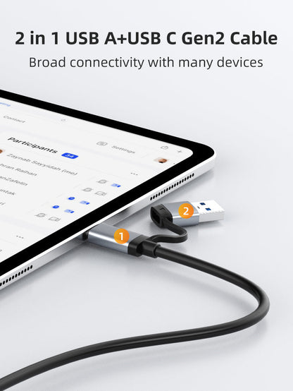 CABLETIME USB 3.1 Type-C To NVME M.2 SSD PCIE Enclosure | CB32G