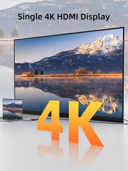 CABLETIME 4K 60Hz MST USB C to Dual HDMI Hub | CB73G