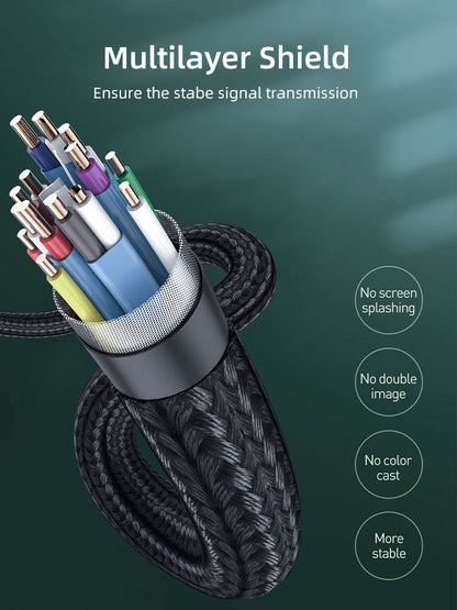CABLETIME CD45K multi-layer shielding and gold-plated connectors
