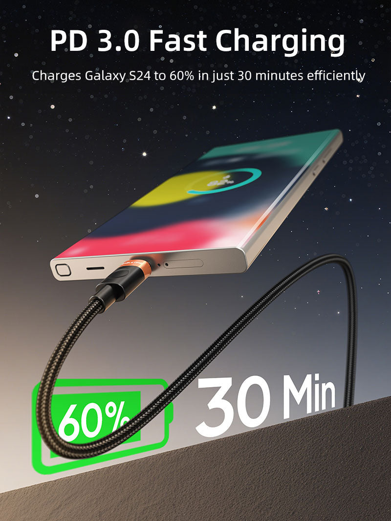 Official CABLETIME 60W USB-C cable CT-CM60-AOB1 view 4