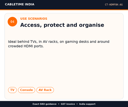 CABLETIME CT-HDMF8K-AG — Use scenarios — Access, protect and organise