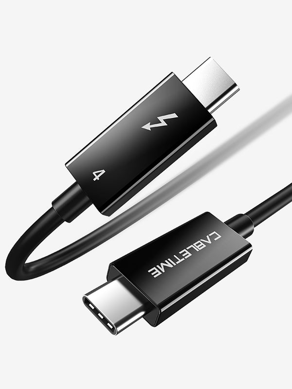 CABLETIME Intel-Certified Thunderbolt 4 USB-C Cable, 40Gbps, 100W, 8K@60Hz, 1.8m – product view 2 | CT40K
