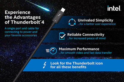 CABLETIME Intel-Certified Thunderbolt 4 USB-C Cable, 40Gbps, 100W, 8K@60Hz, 1.8m – feature detail 8 | CT40K