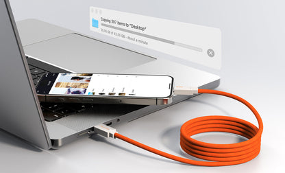 CABLETIME Magnetic-Coil USB4 Cable, 40Gbps, 240W, 8K@60Hz – feature detail 16 | CU4WH/CU4BH
