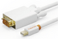 CABLETIME Mini DisplayPort to DVI Cable Full HD 1080p, White | CT-AV588-04G