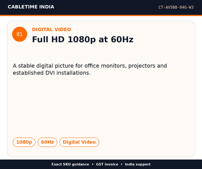 CABLETIME CT-AV588-04G-W3 — Digital video — Full HD 1080p at 60Hz