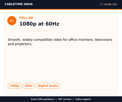 CABLETIME CT-AV588-03G — Full HD — 1080p at 60Hz