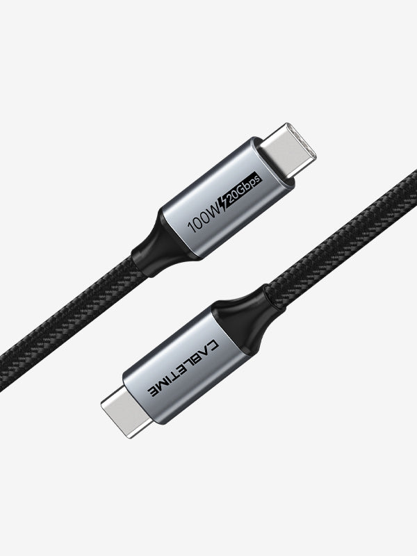 CABLETIME USB-C to USB-C Cable, 20Gbps, 100W, 4K@60Hz, Up to 5m – product view 2 | CU20E/CU20H/CU20J/CU20L/CU20N/CU20P