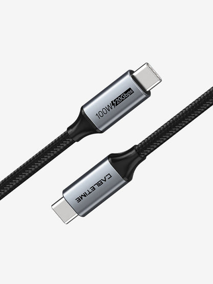 CABLETIME USB-C to USB-C Cable, 20Gbps, 100W, 4K@60Hz, Up to 5m – product view 2 | CU20E/CU20H/CU20J/CU20L/CU20N/CU20P