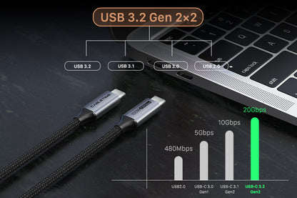CABLETIME USB-C to USB-C Cable, 20Gbps, 100W, 4K@60Hz, Up to 5m – feature detail 9 | CU20E/CU20H/CU20J/CU20L/CU20N/CU20P