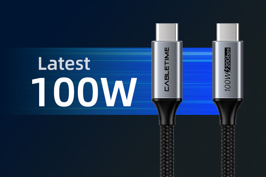CABLETIME USB-C to USB-C Cable, 20Gbps, 100W, 4K@60Hz, Up to 5m – feature detail 10 | CU20E/CU20H/CU20J/CU20L/CU20N/CU20P