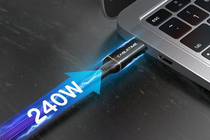 CABLETIME USB4 Cable, 40Gbps, 100W, 8K@60Hz, Braided – feature detail 10 | CU40E/CU40H/CU40L
