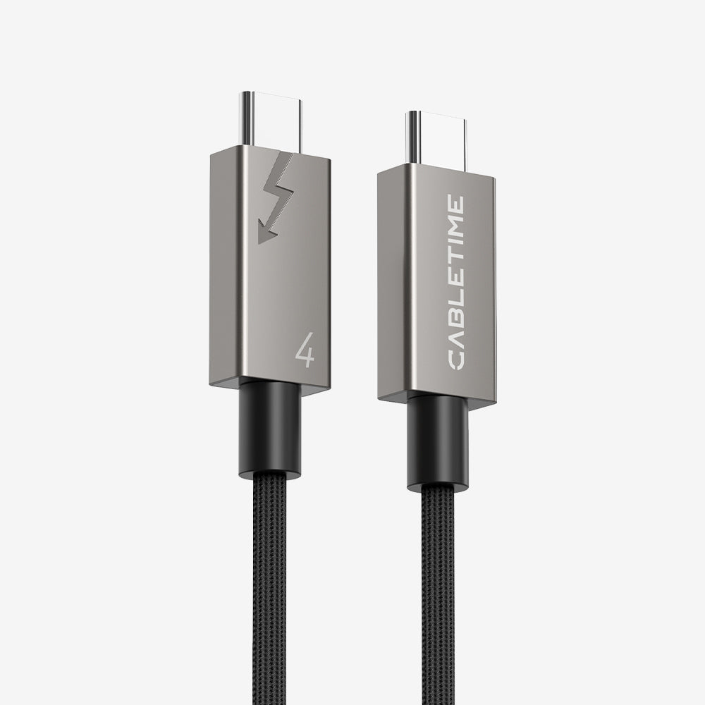 CABLETIME USB4 Cable, 40Gbps, 240W and 8K@60Hz – product view 1 | CU44E/CU44H/CU44L
