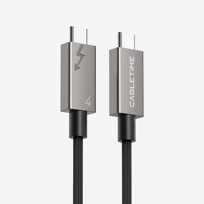 CABLETIME USB4 Cable, 40Gbps, 240W and 8K@60Hz – product view 1 | CU44E/CU44H/CU44L