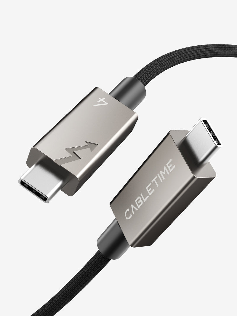 CABLETIME USB4 Cable, 40Gbps, 240W and 8K@60Hz – product view 2 | CU44E/CU44H/CU44L