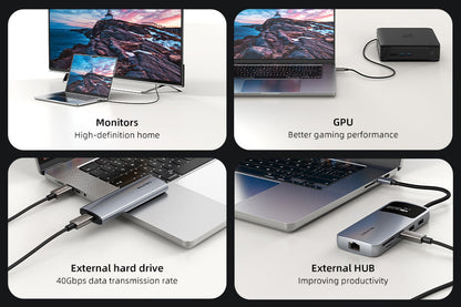 CABLETIME USB4 Cable, 40Gbps, 240W and 8K@60Hz – feature detail 11 | CU44E/CU44H/CU44L