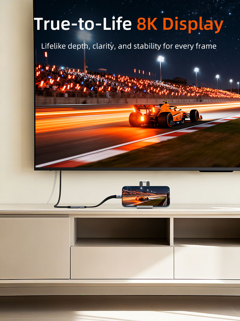 CABLETIME USB4 Version 2.0 Cable, 80Gbps, 240W and 8K@60Hz – product view 10 | CU45S