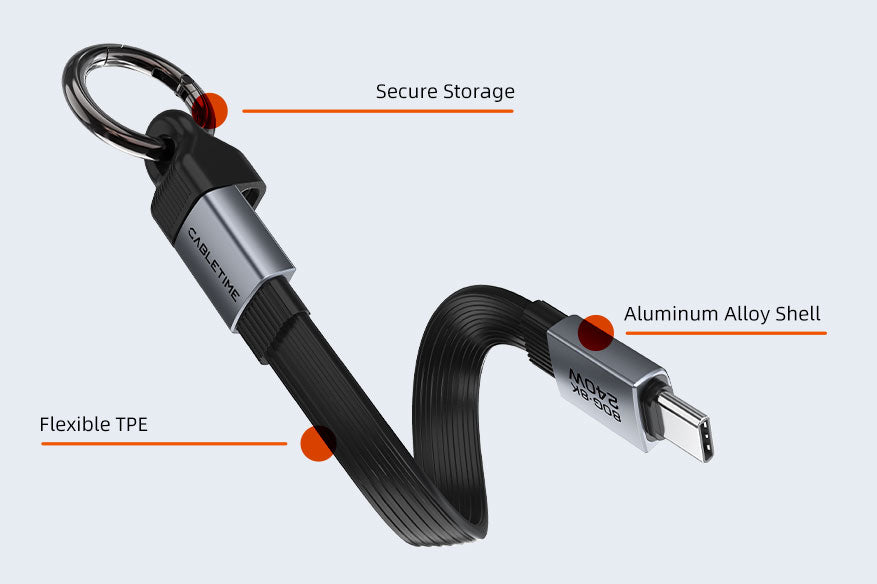 CABLETIME USB4 Version 2.0 Cable, 80Gbps, 240W and 8K@60Hz – feature detail 15 | CU45S