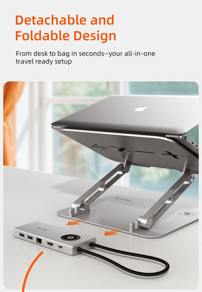 Laptop Docking Station Stand 8 IN 1 for Macbook